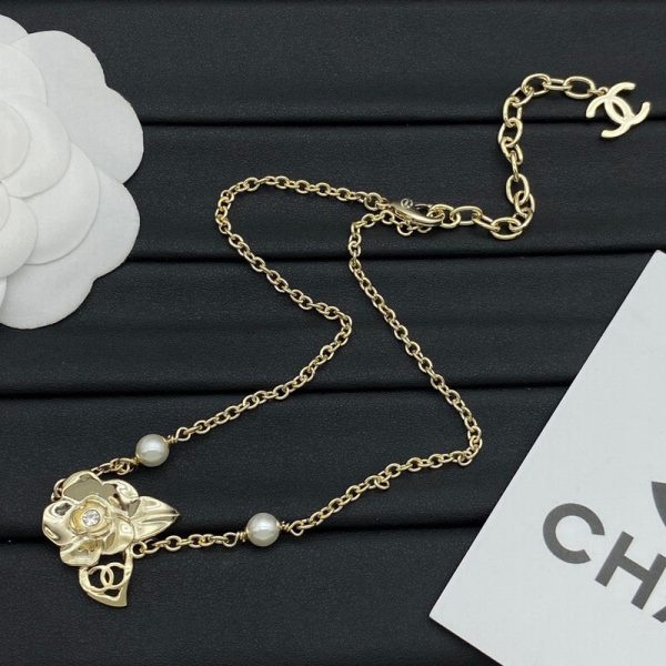 18K CC Camellia Necklace - Image 5