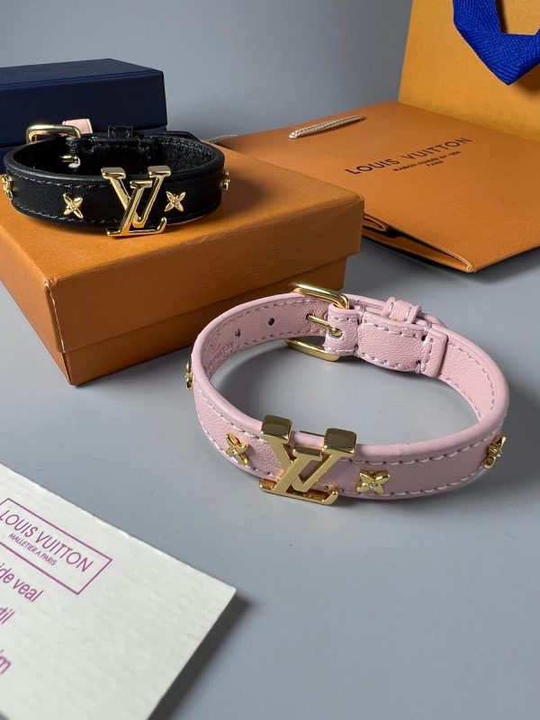 18K Louis Leather Bracelet - 图片 5