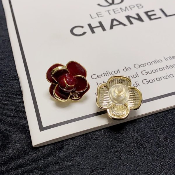 18K CC Camellia Earrings - 图片 7