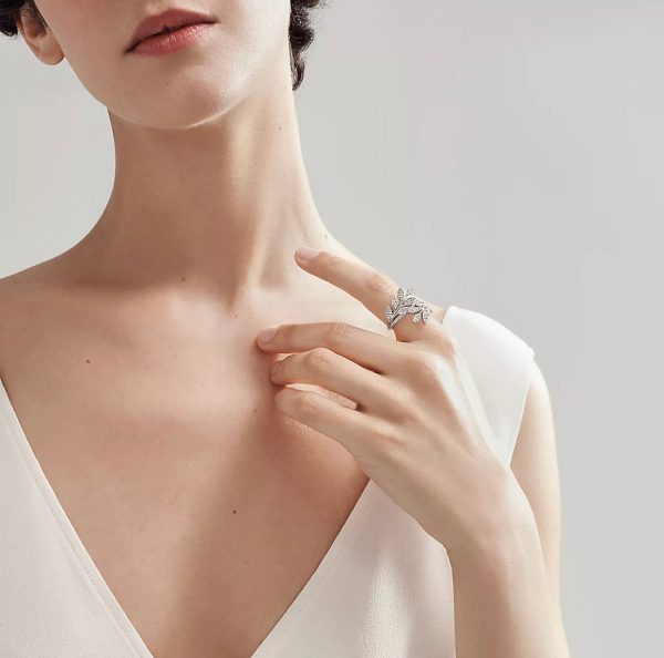 18K T Victoria Diamond Vine Bypass Ring - 图片 2