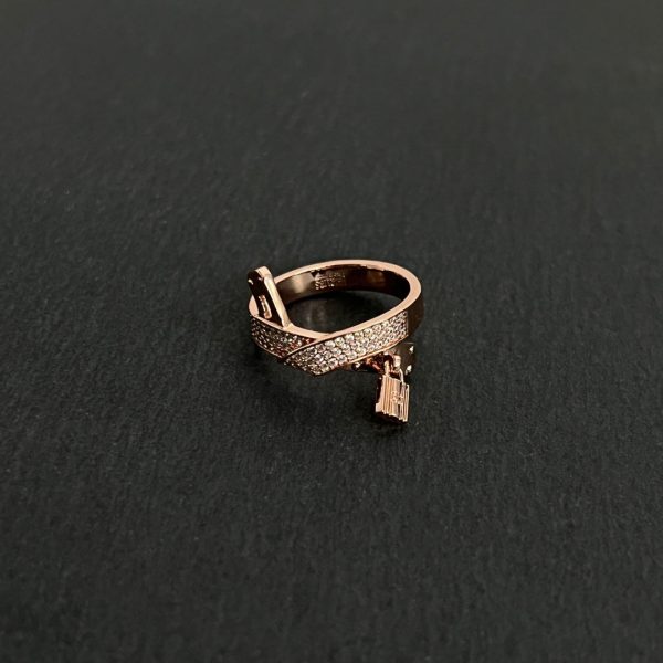 18K Kelly Gavroche Diamonds H Ring - 图片 6