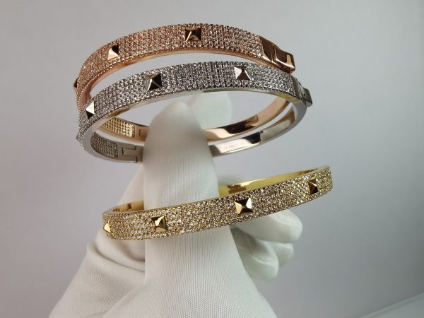 18K Collier De Chien Diamond H Bracelet - 图片 10