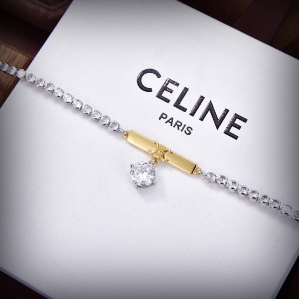 18K Triomphe Line Diamonds Necklace - 图片 5
