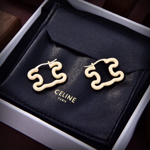 18K Triomphe Color Resin Earrings - Image 3