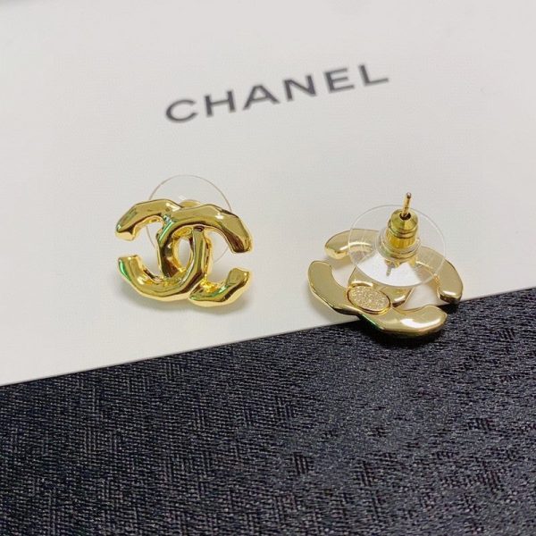 18K CC Gold Earrings - 图片 8