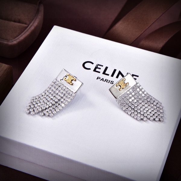 18K Triomphe Diamonds Tassel Earrings - Image 3