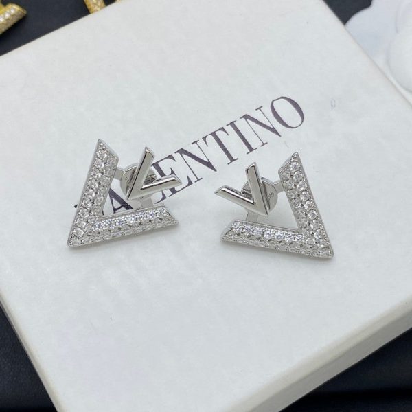 18K Garavani Vlogo Diamond Earrings - 图片 5