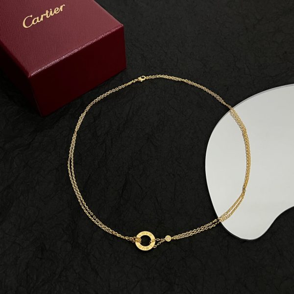 18K Love 2 Diamond Necklace - 图片 4