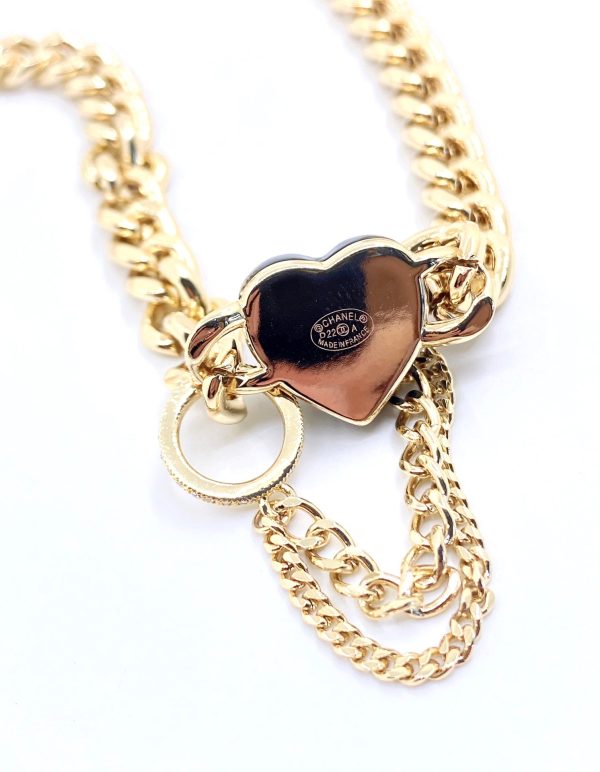 18K CC Black Choker Necklace - Image 6