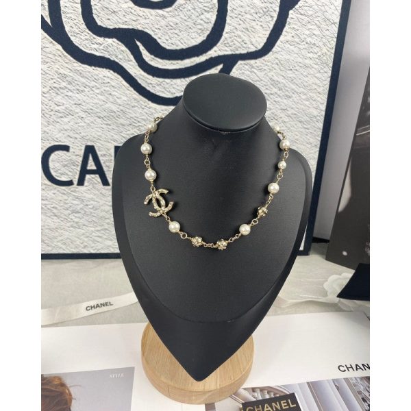 18K CC White Pearls Necklace - 图片 2
