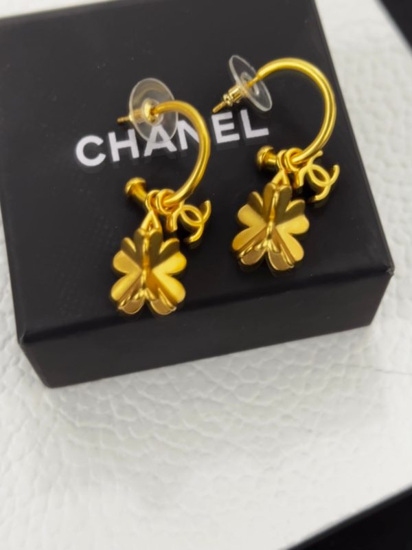 18K CC Flowers Earrings - 图片 6