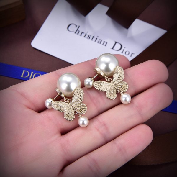 18K CD Tribales Pearl Earrings - 图片 5