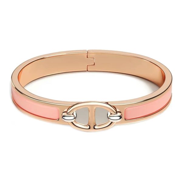 18K Mini Clic Chaîne D'ancre H Bracelet - 图片 4