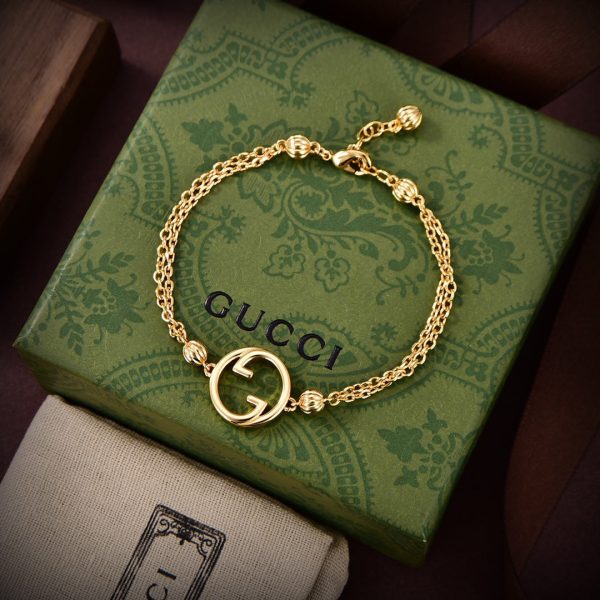 18K Double G Blondie Interlocking G Bracelet - 图片 5