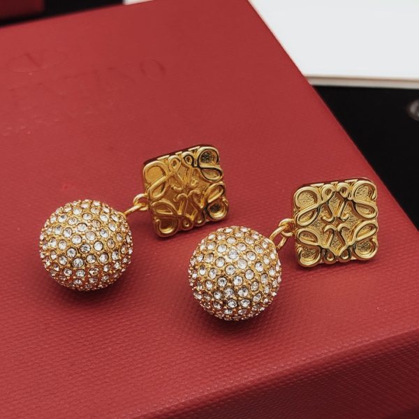18K Anagram Diamonds Earrings - Image 4