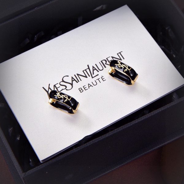 18K Saint Black Earrings - 图片 5