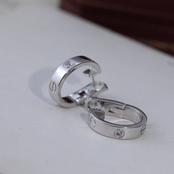 18K Love 2 Diamonds Earrings - 图片 4