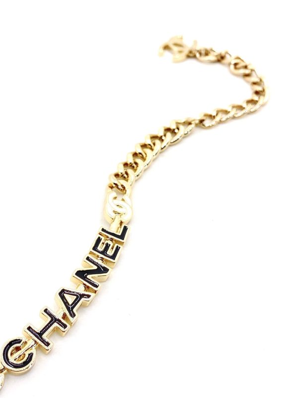 18K CC Chain Choker Necklace - Image 5