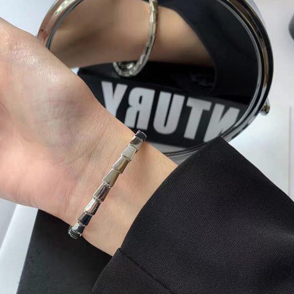18K BV Serpenti Demi-Pavé Diamonds Bracelet - 图片 2