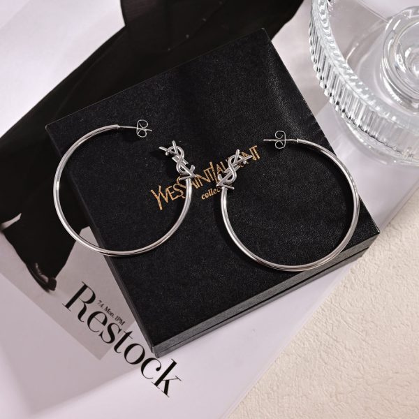 18K Saint Circle Gold Earrings - Image 5