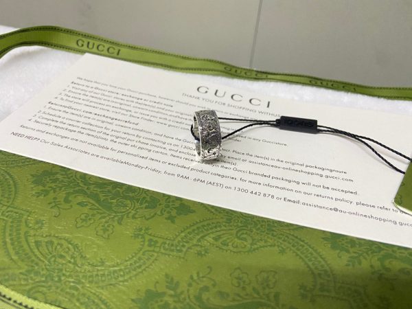 Double G Feline Head Ring - 图片 10
