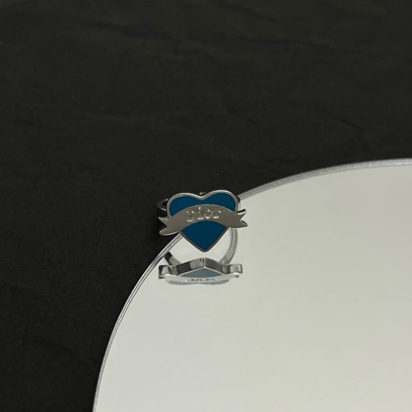 18K CD Blue Heart Ring - 图片 10