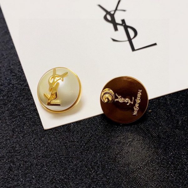 18K Saint White & Red Earrings - 图片 13