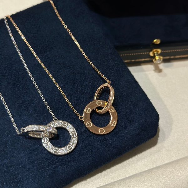 18K Love Diamonds Necklace - 图片 9