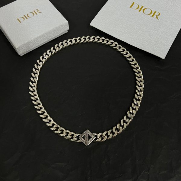 18K CD Diamond Chain Necklace - 图片 2