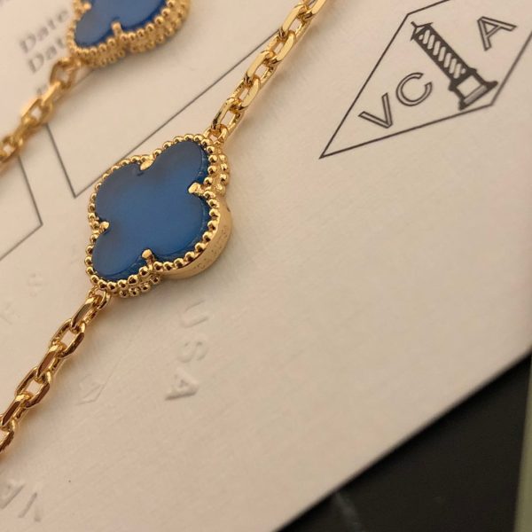 18K Vintage Alhambra 20 Motifs Long Necklace - Image 8