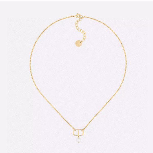 18K Petit CD Pearl Necklace