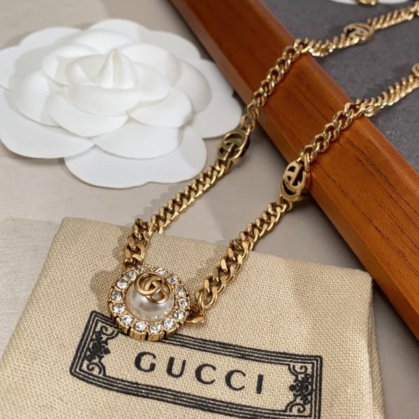 18K Double G Flower Necklace - 图片 3