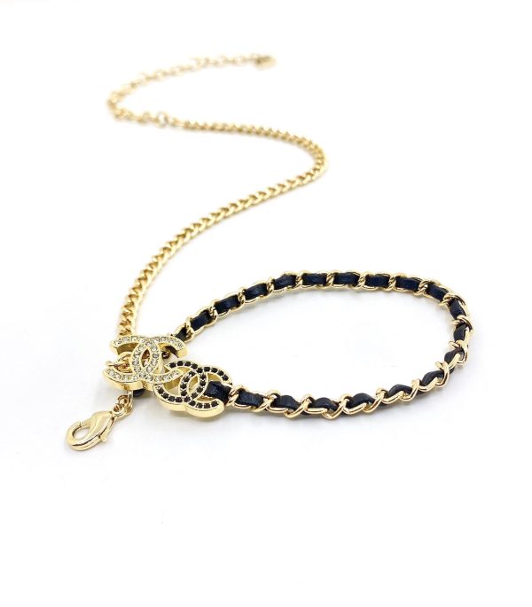 18K CC Black & White Necklace - Image 5