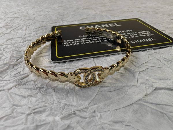 18K CC Diamonds Cuff Bracelet - Image 5
