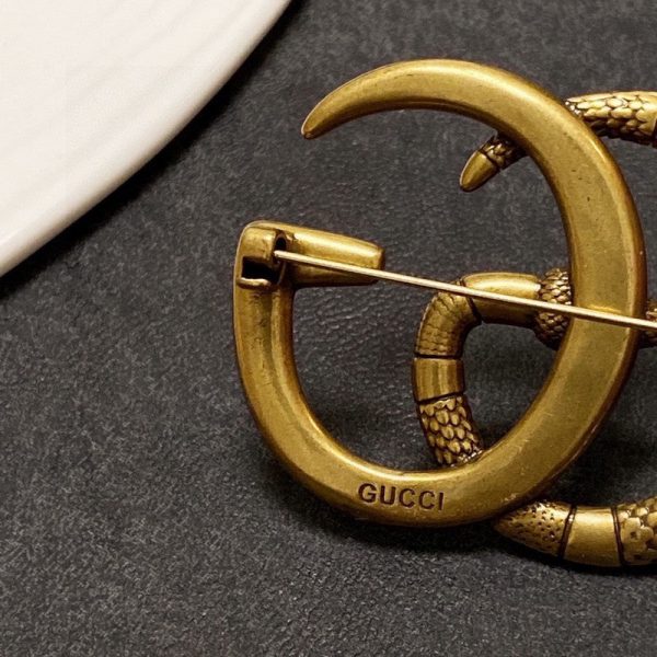18K Double G Snake Brooch - Image 8