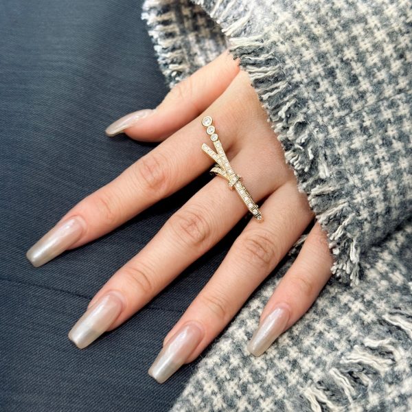 18K CC Ruban Diamonds Ring - 图片 5