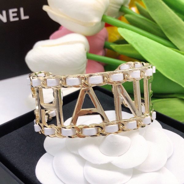 18K CC Vintage Pearl Cuff Bracelet - 图片 7