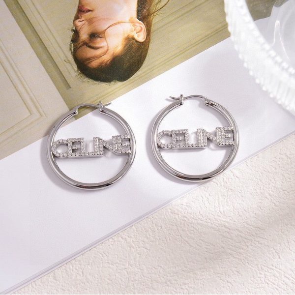 18K CE Coeur Diamond Earrings - 图片 4