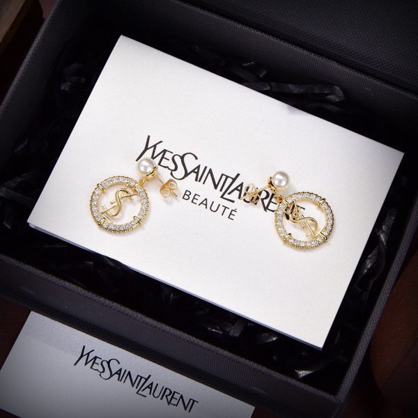 18K Saint Circle Diamonds Earrings - 图片 5