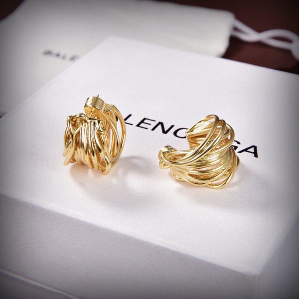 18K BB Wire Earrings - 图片 5