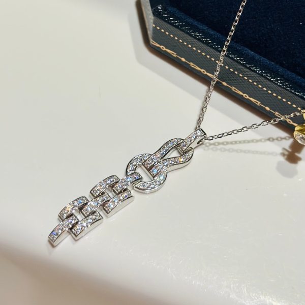 18K Agrafe Diamond Necklace - 图片 5