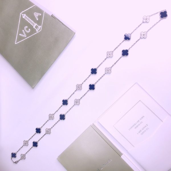 18K Vintage Alhambra 20 Motifs Long Necklace - 图片 6