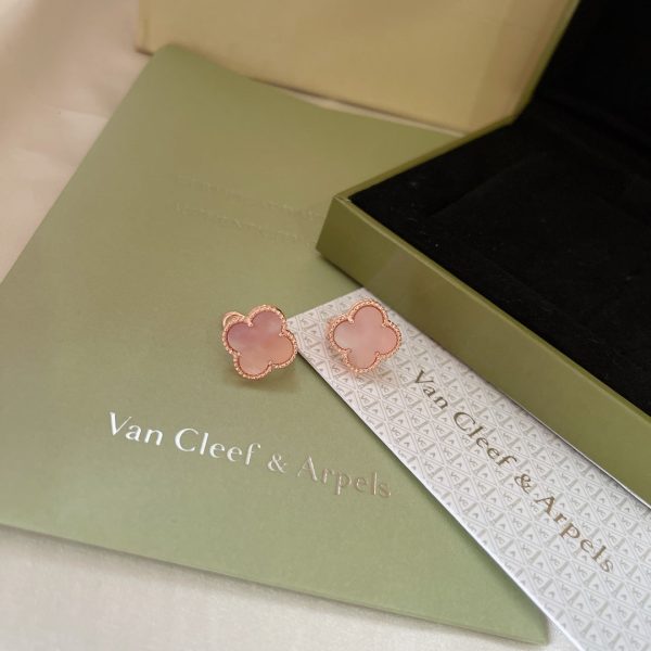 18K Magic Alhambra Pink Opale Earrings - 图片 4