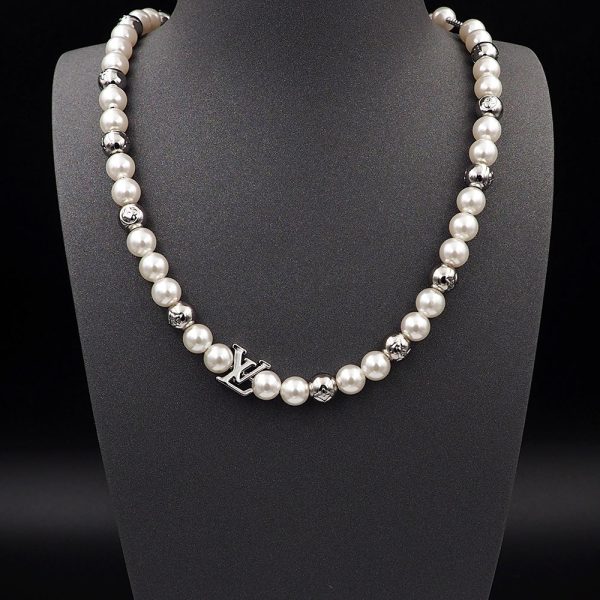 18K Louis Monogram Pearls Necklace - 图片 2