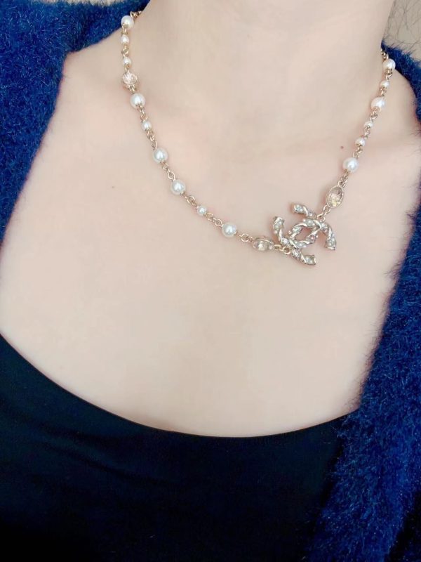 18K CC Pearls Necklace - 图片 5
