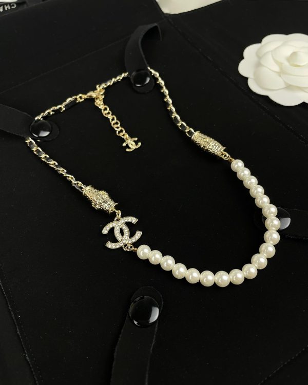 18K CC Crystals Choker Necklace - Image 8