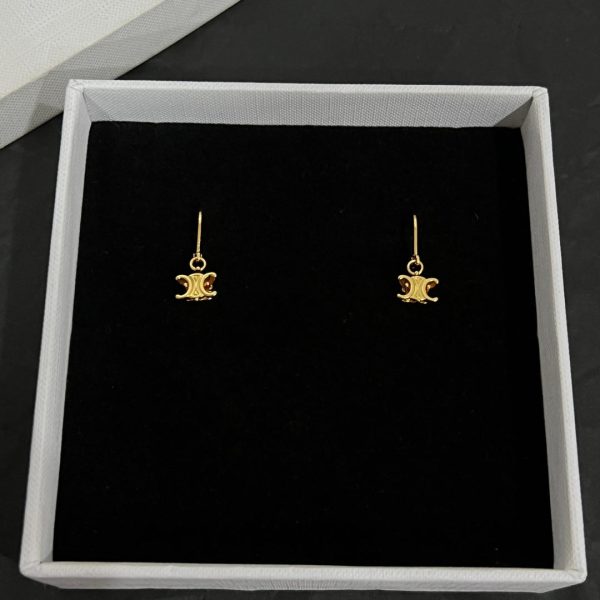 18K Triomphe Solitaire Earrings - 图片 5