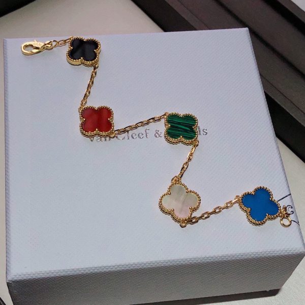 18K Vintage Alhambra Color Bracelet - 图片 5