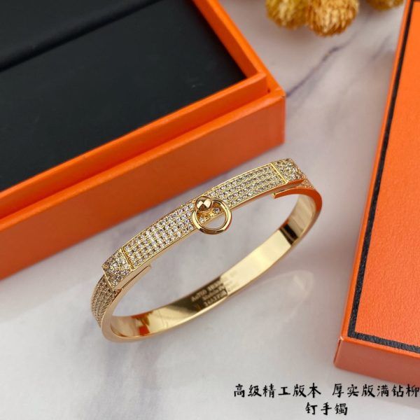 18K Collier De Chien Diamond H Bracelet - 图片 9
