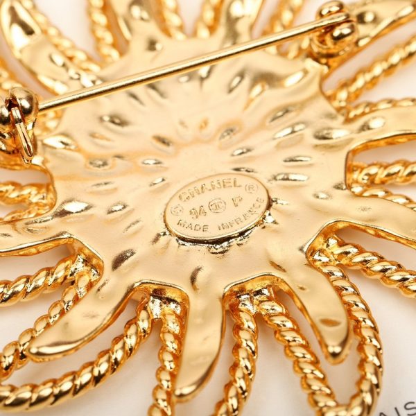 18K CC Sunflower Brooch - 图片 8